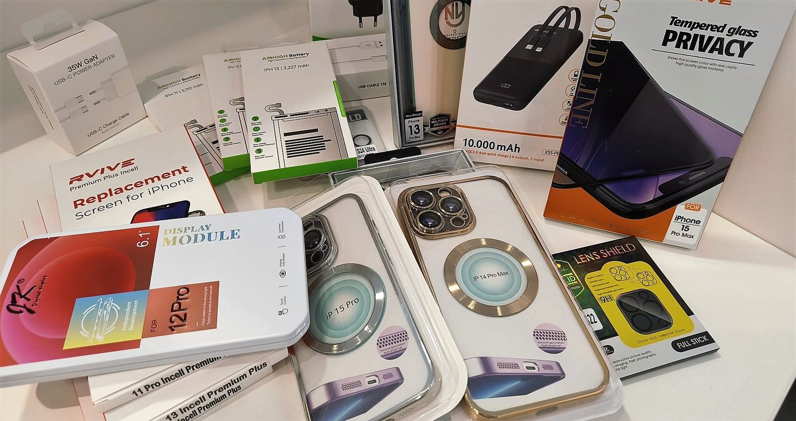 Complete accessoires assortiment